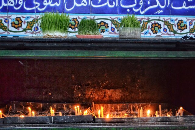 نمایی از بقعه شیخ صفی اردبیل زیبا و برفی